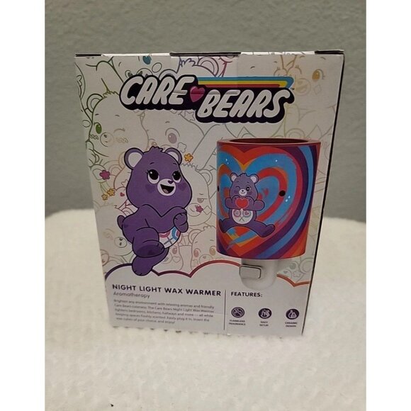 Care Bears Night Light Wax Warmer Purple Heart Lollipop Nice To Make Room Smell - Picture 4 of 5